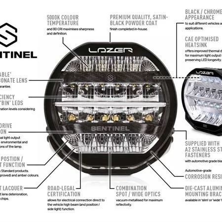 Lazer® Sentinel 9 CHROME