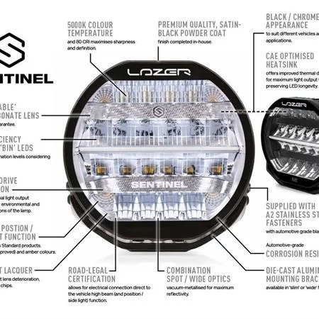 Lazer® Sentinel 9 CHROME