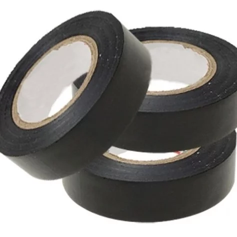 10 STK ruller med sort elektrotape