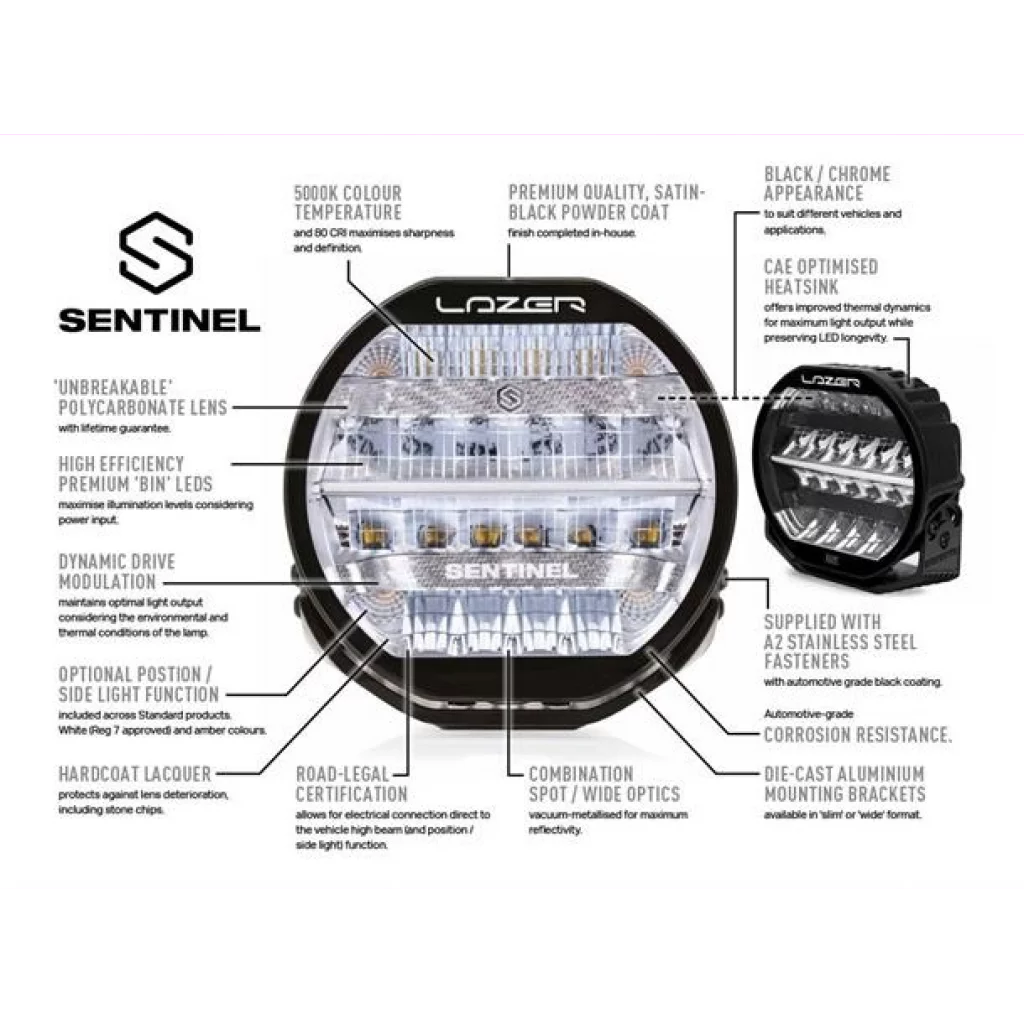Lazer® Sentinel 9 CHROME