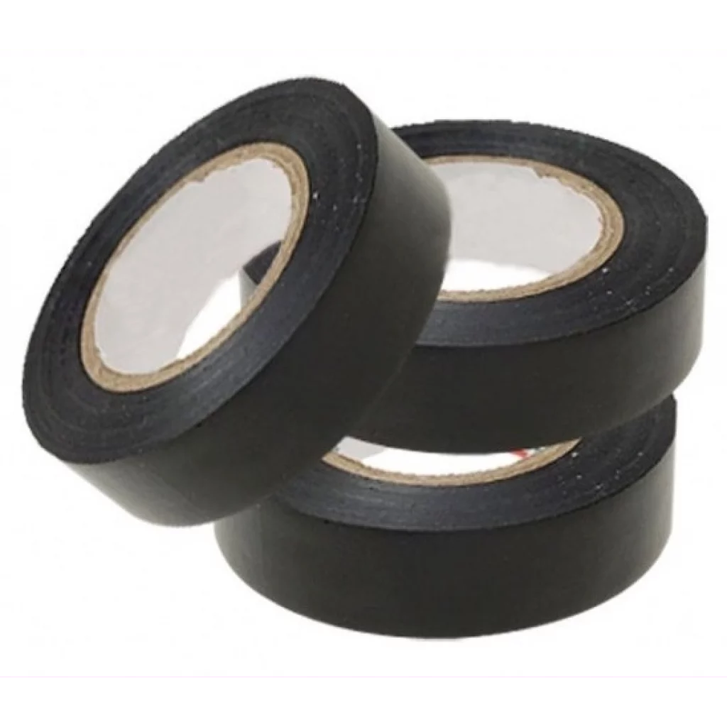 10 STK ruller med sort elektrotape