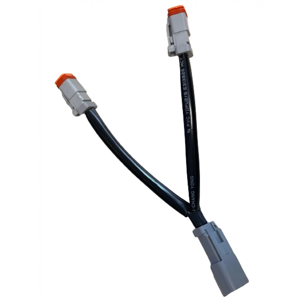 Splitter med 1xDT2 han og 2xDT2 hunkobling