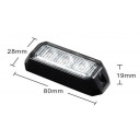 led-strobelys-med-3x3w-oransje-led