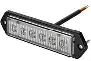 LED Strobelys Slim med 19 forskjellige mønster R65