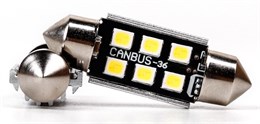 2 Pak Canbus Festoon LEDpære 36 mm 275 Lumen